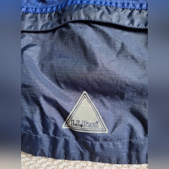 L.L. Bean Kids Navy and Blue Raincoat - Picture 8 of 11
